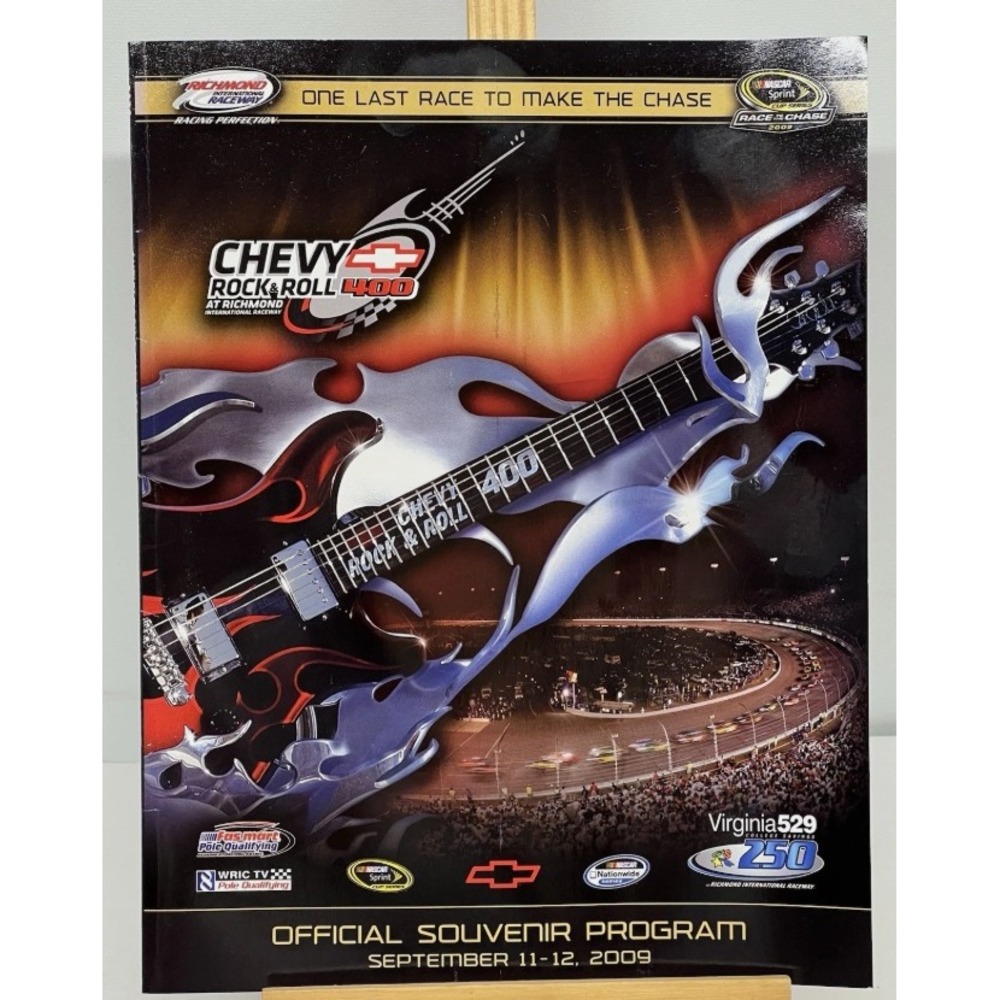 NASCAR Richmond Chevy Rock Roll 400 Souvenir Program 2009 Race Event